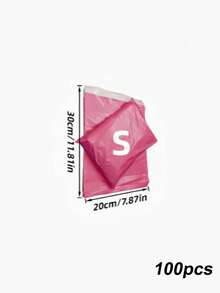 10/20/100pcs Pink Shipping Bags, E-Commerce Logistics Packaging Supplies, Super Strong PE Material, Self-Sealing, Multiple Sizes, Suitable For Holiday Peak Shipping, Thanksgiving Promotion Packaging, New Year Gift Mailing - Rose Red - View 13