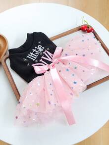 1PC Pet Clothes 2026 New Small Dog Puppy Cat Cute Bow Multi-Layer Tulle Tutu Dress - Multicolor - View 14