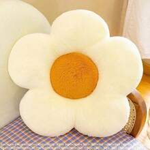 1pc Cute Sunflower Throw Pillow Cushion Backrest Sofa Pad Car Backrest Bay Window Decor Living Room Floor Mat - Multicolored - View 11