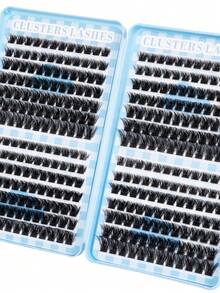 ISEEN 336pcs DIY False Eyelash Clusters, Delicate And Lightweight, Suitable For Daily Makeup, Party, Stage, Cosplay, Beauty & Health, Holiday Makeup - D - View 6
