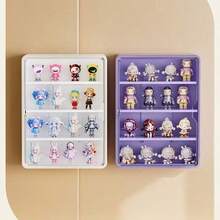 1pc Mini Doll Display Stand, Wall-Mounted Storage Box, Collectible Display Cabinet, Doll Display Rack, Desktop Display Storage Box, Office Supplies Desktop Organizer, Doll And Doll Display Box, Cosmetic Storage Rack, Model Display Stand, Suitable For Miniature Models Or Blind Box Doll Collection, Space-Saving (Model Not Included), Soft, Room Decor, Home Decor, Bedroom Decor, Graduation, Halloween Decor, Party Supplies, Decorative Style, Autumn Decor, Pumpkin, Christmas Gift - Multicolor - View 7