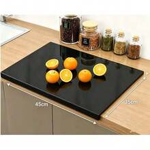1pc Non-Slip Acrylic Black Transparent Cutting Board, Kitchen Home Restaurant Countertop Protection Cutting Board, Fruit Cutting Board, Kitchen Utensils, Mother's Day Gift Kitchen Supplies - Multicolor - View 12