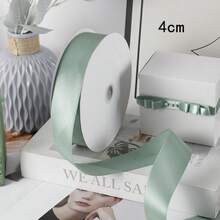 10 Yards/Roll Avocado Green Satin Ribbon, 0.6-5cm Multiple Widths Dense Single-Sided Woven Ribbon, Suitable For DIY Bow Making, Party Decoration And Other Ribbon Craft Materials - Multiple Specifications - View 9