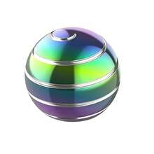 Rotating Sphere Fidget Gyro Ball, Pocket Sized Desktop Spin Toy, Quiet Smooth Rotation Focus Gadget, Stylish Hand Spinning Ornament, Premium Desk Accessory & Unique Gift For Adults - Multicolor - View 12