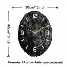 Artistic Annual Ring Creative Decorative Wall Clock, Ultra-Quiet Quartz Movement, No Ticking Sound, Flat Design, Suitable For Decorating Living Room, Bedroom, Office, Kitchen And Cafe, Perfect Decorative Gift For Friends And Family, Can Be Used For Room Decor, Bedroom Decor, Dorm Decor, Back To School Decor, School Surprise, School Season, Wedding Decor, Friend Birthday Gift, Home Decor And School Supplies. - Decorative Wall Clock - View 13