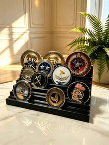 Commemorative Coin Display Stand/Desktop Storage Rack, Multi-Layer Commemorative Coin Display Stand, Combines Storage And Display, Suitable For Game Room, Study And Office Decoration, Also An Excellent Gift Choice - Multicolor - View 1