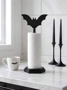 1pc Kitchen Paper Towel Holder, Silver Paper Towel Rack, Kitchen Paper Towel, Countertop Paper Towel Dispenser, Stainless Steel Weighted Base Kitchen Paper Towel Holder, Heavy Duty Countertop Storage Rack, Suitable For Paper Towels, Facial Tissues, Kitchen Storage Accessories - Multicolor - View 6