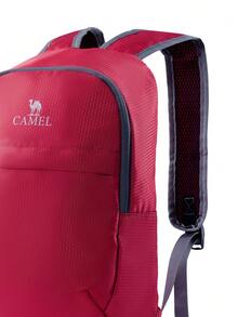 CAMEL CROWN Unisex Lightweight Foldable Backpack, Outdoor Sports Daypack, Casual Travel Hiking Backpack For Men Women - Red - View 4