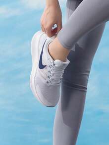 Women's Running Shoes W NIKE RUN SWIFT 3 26 Summer New Mesh Breathable Casual Sports Running Shoes DR2698-019 - Football Grey/Space Blue/White/Work Blue/Pearl Pink - View 3