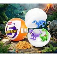 ZURU 5 Surprise Egg Jurassic World Dinosaur Educational Toy Blind Box, Interactive Toy, Holiday Gift, Birthday Gift For Boys - Orange - View 2