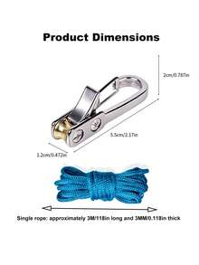 2pcs Rope Tightening Tool & Tensioner: Retractable Rope With Alloy Buckle For Outdoor Enthusiasts - Perfect For Camping Tent Building, Tarp Tie Downs, Hammock Installation & Outdoor Gear Securing - A - View 7