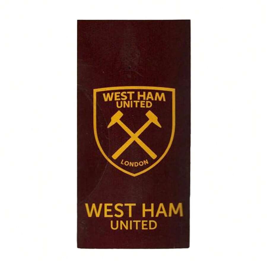 West Ham United FC FC Jacquard Towel - Claret Red/Sky Blue - View 1