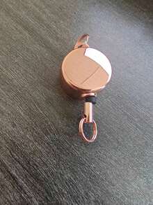 H56 Ultra Mini Retractable Badge Reel Keychain, Spring-Back Anti-Loss Key Ring Pendant With Belt Clip, Portable Daily Outdoor Accessory, Minimalist Pocket And Closet Room Decoration Storage Tool - Multicolor - View 14