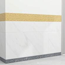 1 Roll 3D European Minimalist Foam Molding Trim, Self-Adhesive Peel And Stick Wall Edge Line Foam Baseboard, Wall Base Molding Trim Suitable For Home, Ceiling Corner Waistline, Living Room Corner Strip Protection, 3D Convex And Concave Corner Line, TV Background Wall, Picture Frame Border DIY Decorative Sticker, Anti-Collision Baseboard Self-Adhesive Wallpaper - A - View 3