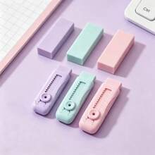 Retractable Eraser For Elementary Students, Replaceable Core, Clean And Mark-Free, And Low-Debris, Multi-Functional Premium Eraser Stationery - Multicolor - View 13