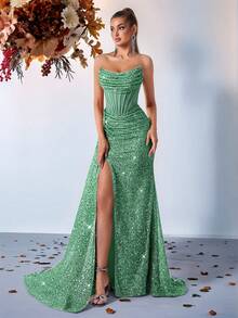 Vestidos de Boda - Blanco Verde - Ver 3