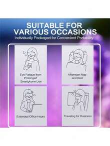 10/20pcs Steam Eye Masks, Relieve Eye Fatigue, Improve Sleep Quality, Self-Heating Disposable Sleep Eye Masks, Soothe Eyes, Help Fade Dark Circles, Constant Temperature Control, Long-Lasting Heating, Halloween Gift, Christmas Gift - Multicolor - View 3