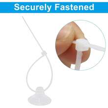 20 Pack Aquarium Suction Cups |   Suction Cup With Clip, Adjustable Ties, Holding Airline Tubing CO2 Hose - 30 Pcs - View 3