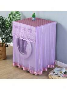 Lace Washing Machine Sun Protection Cover Waterproof Dustproof Cover Cloth Dedicated Fully Automatic Cover Sleeve Curtain Drum Cover Pad - Multicolor - View 5