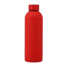 17oz/500ml Matte Stainless Steel Water Bottle, Leakproof Insulated Flask With Dust-Proof Cap, Reusable Travel Cup, Minimalist Drinkware With 10 Color Options For Office, School, Gym & Daily Hydration - Multicolor - View 17