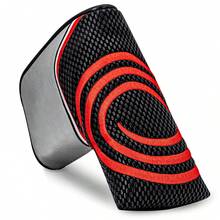 1Pc Circular Pattern Embroidery Golf Blade Putter Headcover, Black Red Golf Putter Head Cover For Golfers - Multicolor - View 11