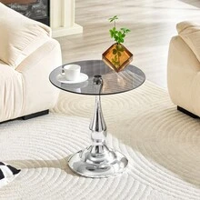 Tables - Silver + Glass+Metal - View 8
