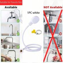 1 cái vòi nối vòi nước đa năng kèm đầu vòi sen, tổng chiều dài 51.57 inch, bộ chuyển đổi gội đầu dễ sử dụng, đầu nối vòi sen tắm cho thú cưng lắp nhanh, phụ kiện phòng tắm gia đình tiện dụng cho trang trí mùa thu và mùa tựu trường - Nhiều màu - Xem 9