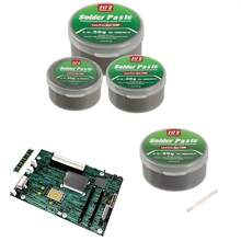 Solder Paste High Temperature 217 ℃ (Sn99% Ag0.3% Cu0.7%), Electronic Solder Paste, Used For IC/PCB/BGA/SMD/Repair (217 ℃) Melting Point, No Need To Clean Solder Paste (With Tool Shovel Included) - Round - View 1