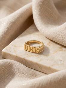 Customized Fashion Word Rings - Multicolor - View 5