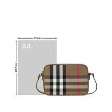 Burberry Check Patterned Women's Camera Bag 80844951 - 棕色拼色80844951 - 查看 7
