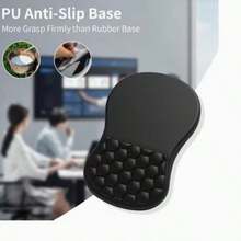 Ergonomic Memory Foam Mouse Pad And Wrist Rest With A Soft Lycra Surface, Angled Support To Relieve Wrist Fatigue, Non-Slip Base, And Precise Tracking. A Comfortable Design Suitable For Long Hours Of Office Work, Gaming, And Study. - View 5