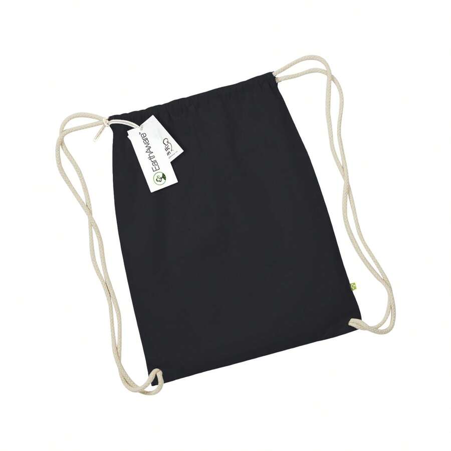 Westford Mill EarthAware Organic Gymsac - Black/Natural - View 1