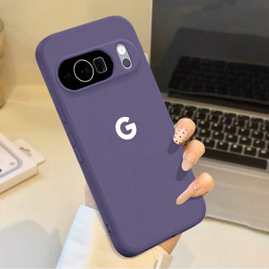 适用于 Pixel 6、7、7a、8、8a、8 Pro、9、9a、9 Pro XL、10、10a、10 Pro XL 的天鹅绒质感保护手机壳 - 暗紫色 - 查看 1