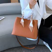 Grenzübergreifende Live-Übertragung: Neues Modell einer Lady Tasche aus erstklassigem Rindsleder, modische und vielseitige Handtasche und Umhängetasche, Damenhandtasche aus echtem Leder 5565. - Schwarz - Übersicht 3