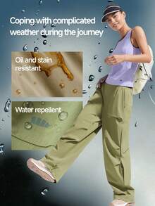 Beneunder Women's Multi-Functional Paratrooper Pants DT002 - Olive Green - View 3
