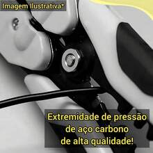 Alicate Decapador Manual e Cortador de Fios Multifuncional para Eletricista - amarelo 1pc - Visão 4