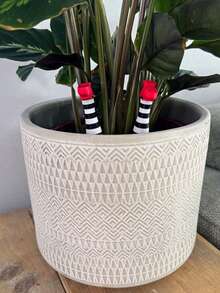 1pc 3D Printed Gothic Fence Design Witch Leg Planter Decoration, Suitable For Holiday And Outdoor Garden Decor - Standard Model - View 4