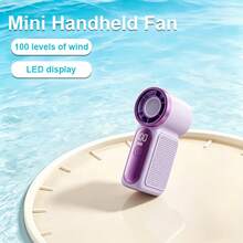 1pc High-Speed Mini Handheld Fan X688 USB Rechargeable Long Battery Life Turbo Powerful Portable Outdoor Small Fan 1800mAh - Multicolor - View 15