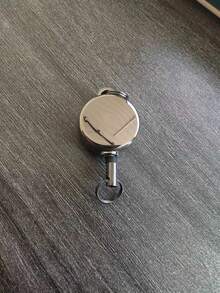 H56 Ultra Mini Retractable Badge Reel Keychain, Spring-Back Anti-Loss Key Ring Pendant With Belt Clip, Portable Daily Outdoor Accessory, Minimalist Pocket And Closet Room Decoration Storage Tool - Multicolor - View 13