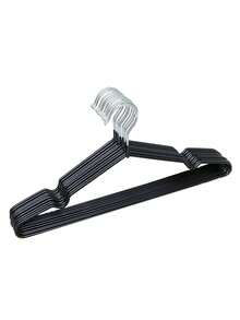 20 cái móc treo quần áo phủ nhựa chống trượt cho người lớn, giá treo phơi đồ dùng cho gia đình và ký túc xá - màu đen - Xem 8