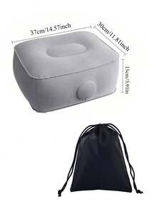 1/2PCS Inflatable Footrest, Inflatable Seat Cushion, Quick Inflation Travel Footrest, No Pump Required, Portable And Foldable, Suitable For Airplane, Concert, Camping, Fishing And Other Scenarios - Multicolor - View 7