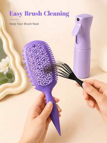 Curly Hair Styling Comb Set, Suitable For Wet And Dry Hair, Wavy And Spiral Curls Volumizing Styling Tool, Detangling And Anti-Frizz - Multicolor - View 3