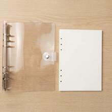 1 Pack 80 Sheets/160 Pages Loose Leaf Paper (Dot Grid/Dotted) Refill Paper, 100g Thick Beige Dotted Paper, - Dot Matrix Inner Page/80 Sheets 160 Pages (100GSM) - View 2