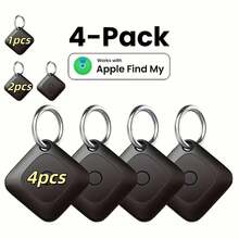 VAETTLO GPS Tracker, A Portable Real-Time Positioning Device With Global Coverage, Suitable For Cats, Dogs, Keys, Wallets, And Other Items, Helps You Break Bad Habits And Make Travel Easier, Only Compatible With IOS Devices - Black 1pack - Android Version Only - View 1