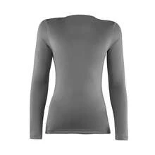 Rhino Womens / Ladies Sports Baselayer Long Sleeve Top - Heather Grey - View 2