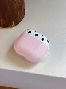 Niche Korean Style Macaron Color Block Polka Dot Pods Pro 3 Protective Case, Compatible With Apple Pro 2 Earphone Shell, 2nd Gen Wireless Bluetooth, 3rd Gen, 3 Pods Pro, 4th Gen, 5th Gen, 4 - Baby Pink - View 7