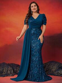 Vestidos de Boda - Azul eléctrico - Ver 4