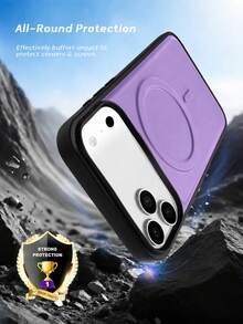 1件 3D無線充電蘋果手機殼，超實用防摔 Apple 17 Pro Max 手機殼，相容 Apple 16 智慧型手機殼，支援車載支架使用，時尚 Apple 16e 手機保護殼，新穎防摔手機殼套，輕量時尚 Apple 17 手機殼套，實用智慧型手機配件，相容車載支架，舒適親膚 Galaxy S26 Ultra 手機殼，相容 A56 5G 手機殼 - 紫色 - 查看 6