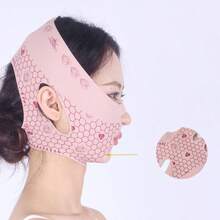 V-Face Mask Bandage Firming Double Chin Lifting Nasolabial Folds Sleep Lifting Face Sagging Breathable Face Shaping Mask 4.0 - Multicolor - View 5