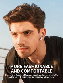 Wireless Bluetooth In‑Ear Earbuds TWS, Stable Bluetooth Connection, Touch Operation, Large Capacity Charging Case, Stereo Audio & Clear Hands‑Free Calls For Work & Music - View 5